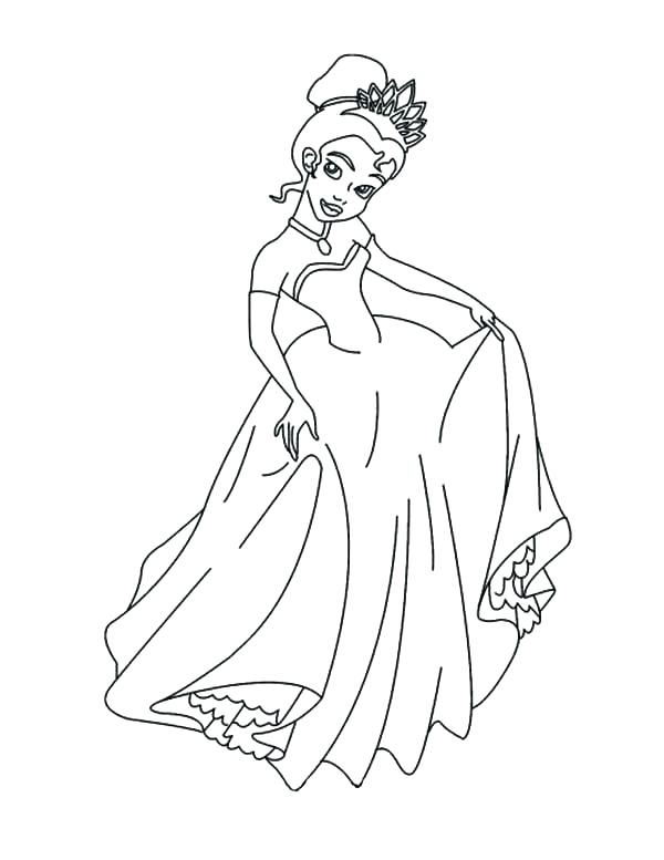 Coloring pages disney princess tiana coloring pages for kids