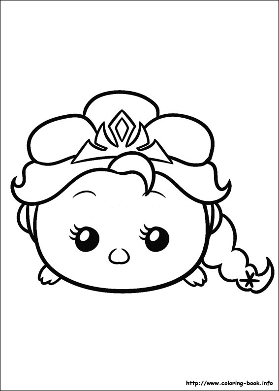 Tsum tsum coloring picture