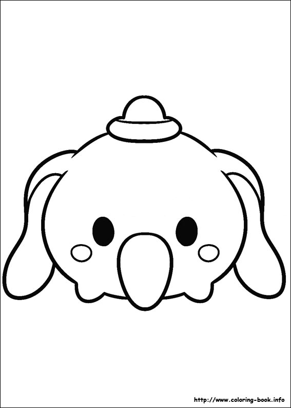 Tsum tsum coloring picture