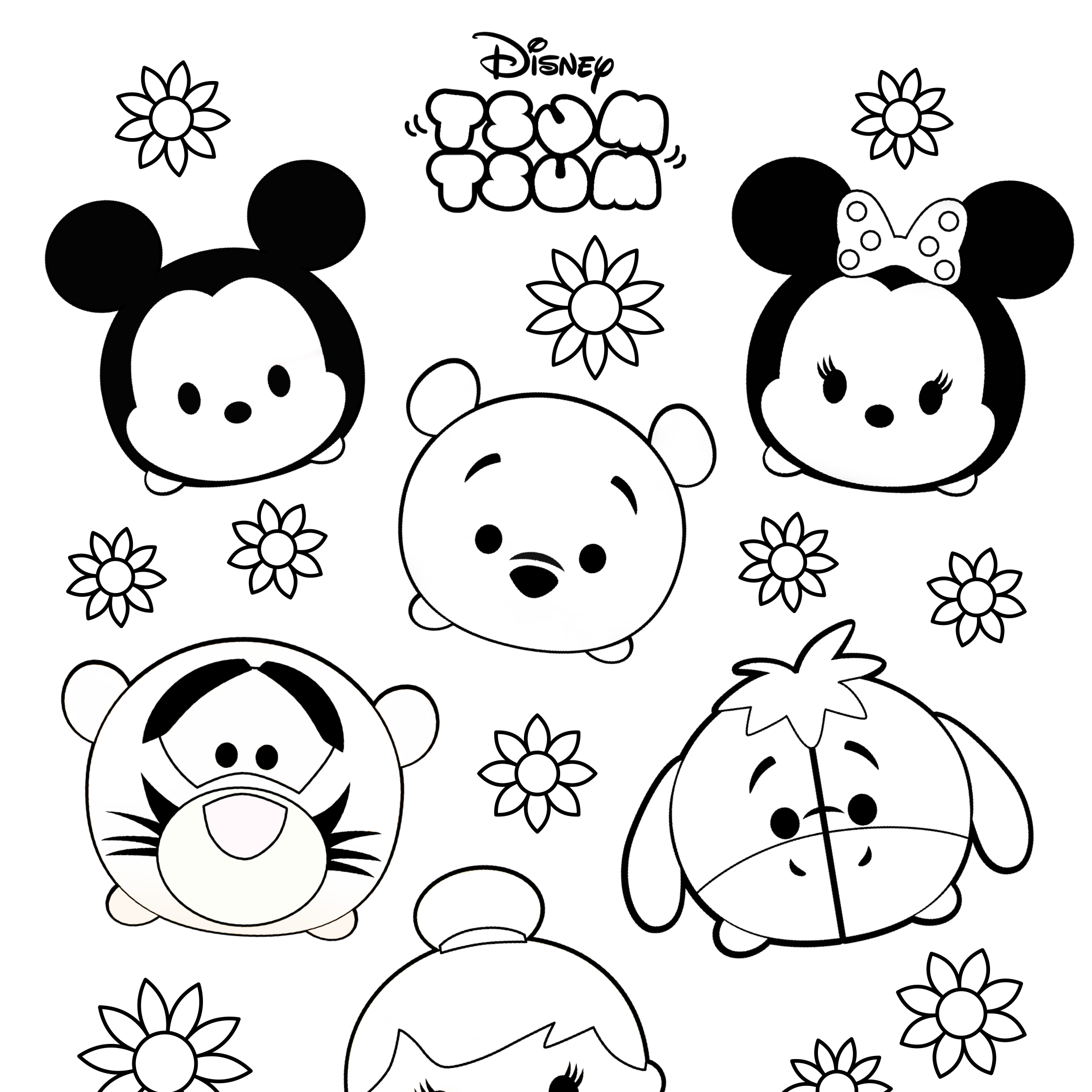 Tsum tsum louring sheets â free printable tsum tsum loring pages cute loring pages disney loring pages