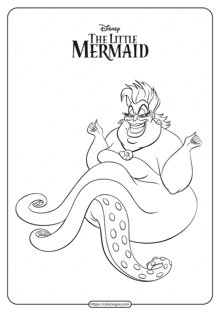 Free printable ursula coloring pages mermaid coloring pages mermaid coloring disney princess coloring pages