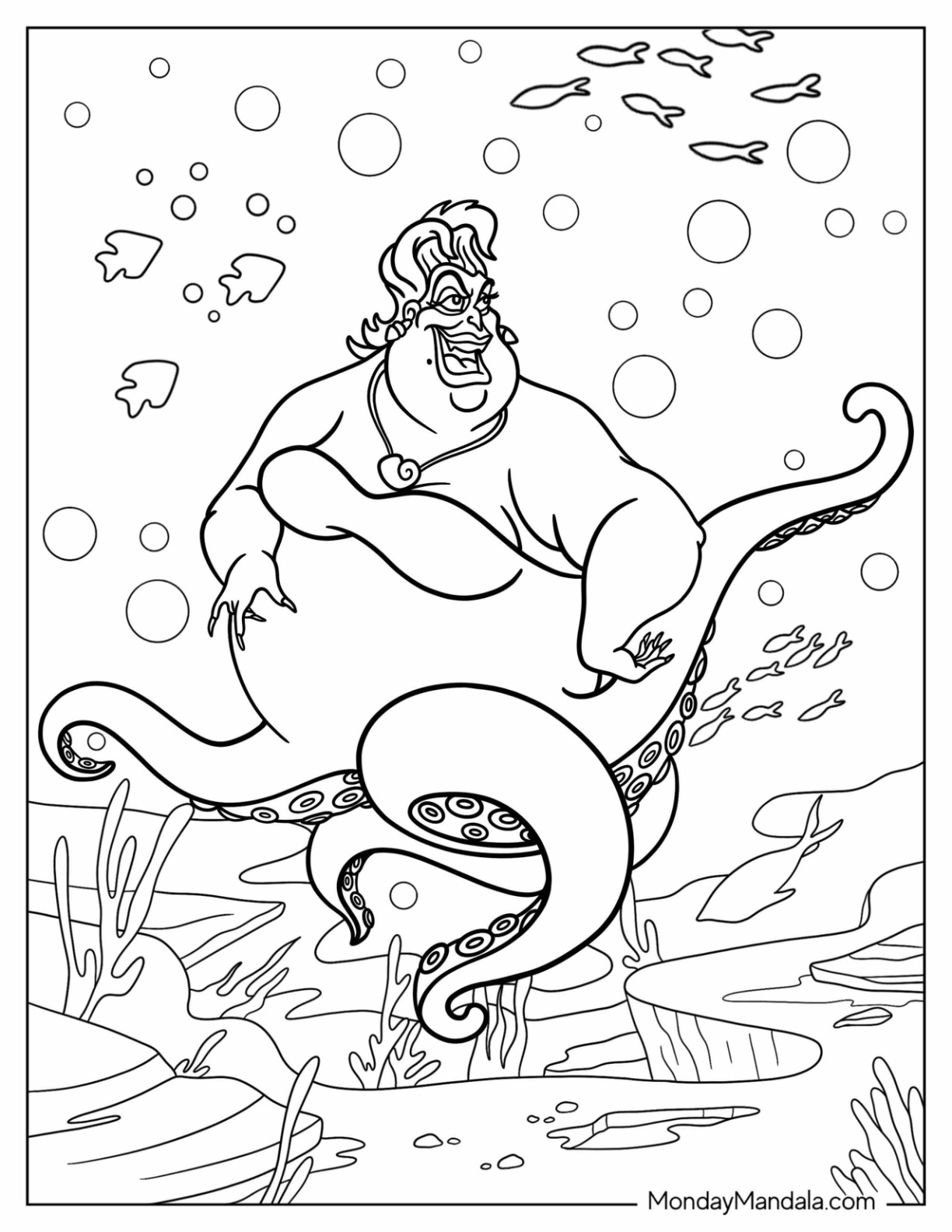 Disney villain coloring pages free pdf printables