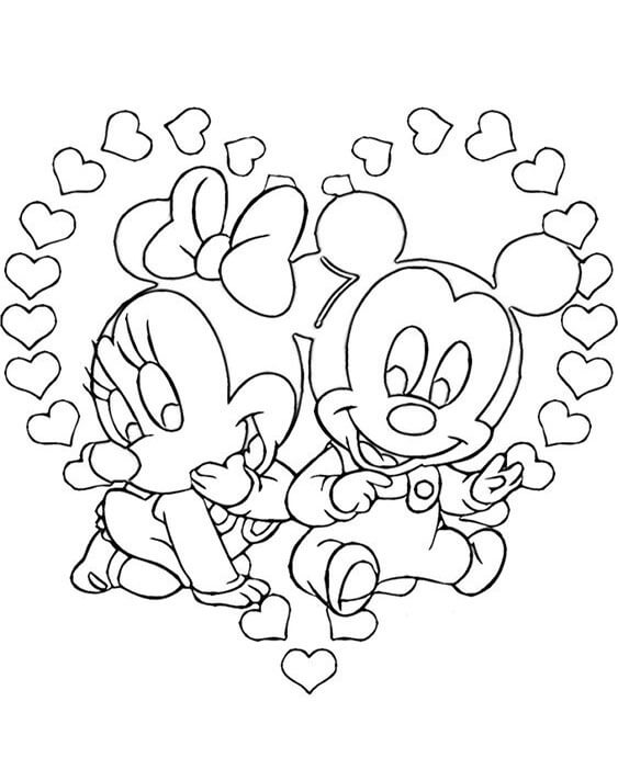 Free easy to print valentines day coloring pages