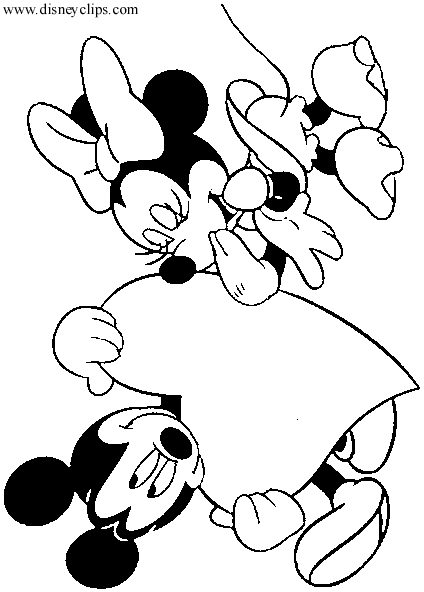 Disney valentines day printable coloring pages