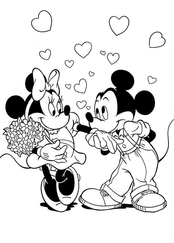 Disney valentine coloring sheet valentine coloring pages minnie mouse coloring pages mickey mouse coloring pages