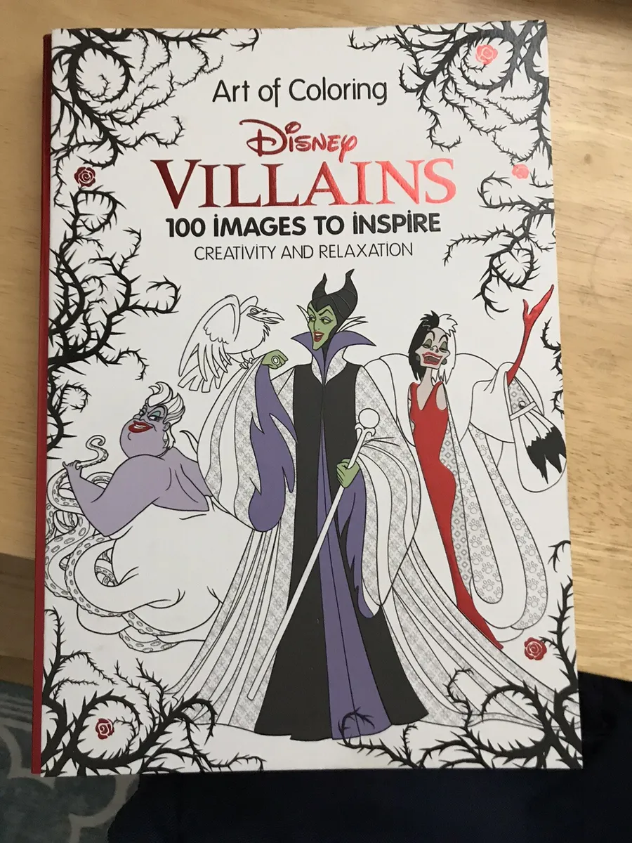 Art of coloring disney villains images disney editions coloring book