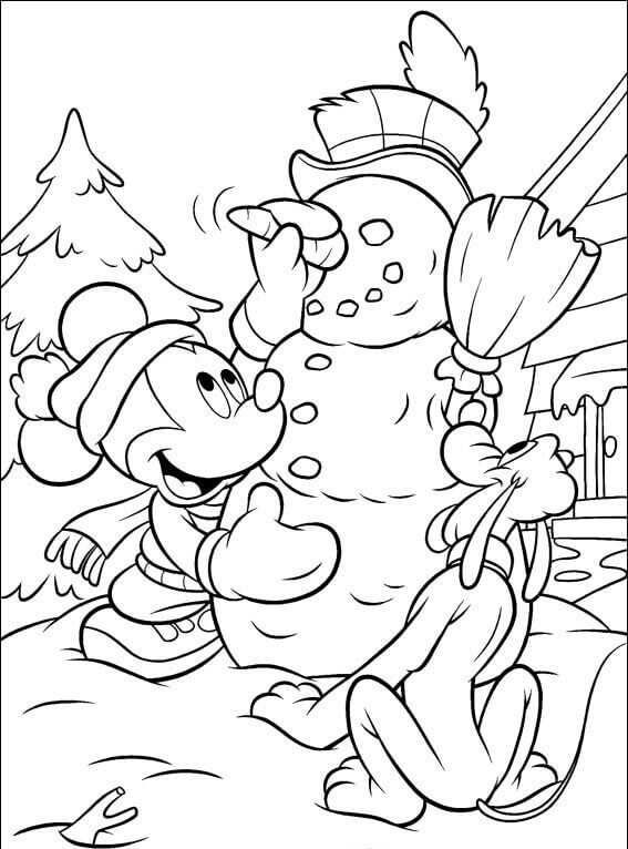 Printable winter coloring pages pdf free