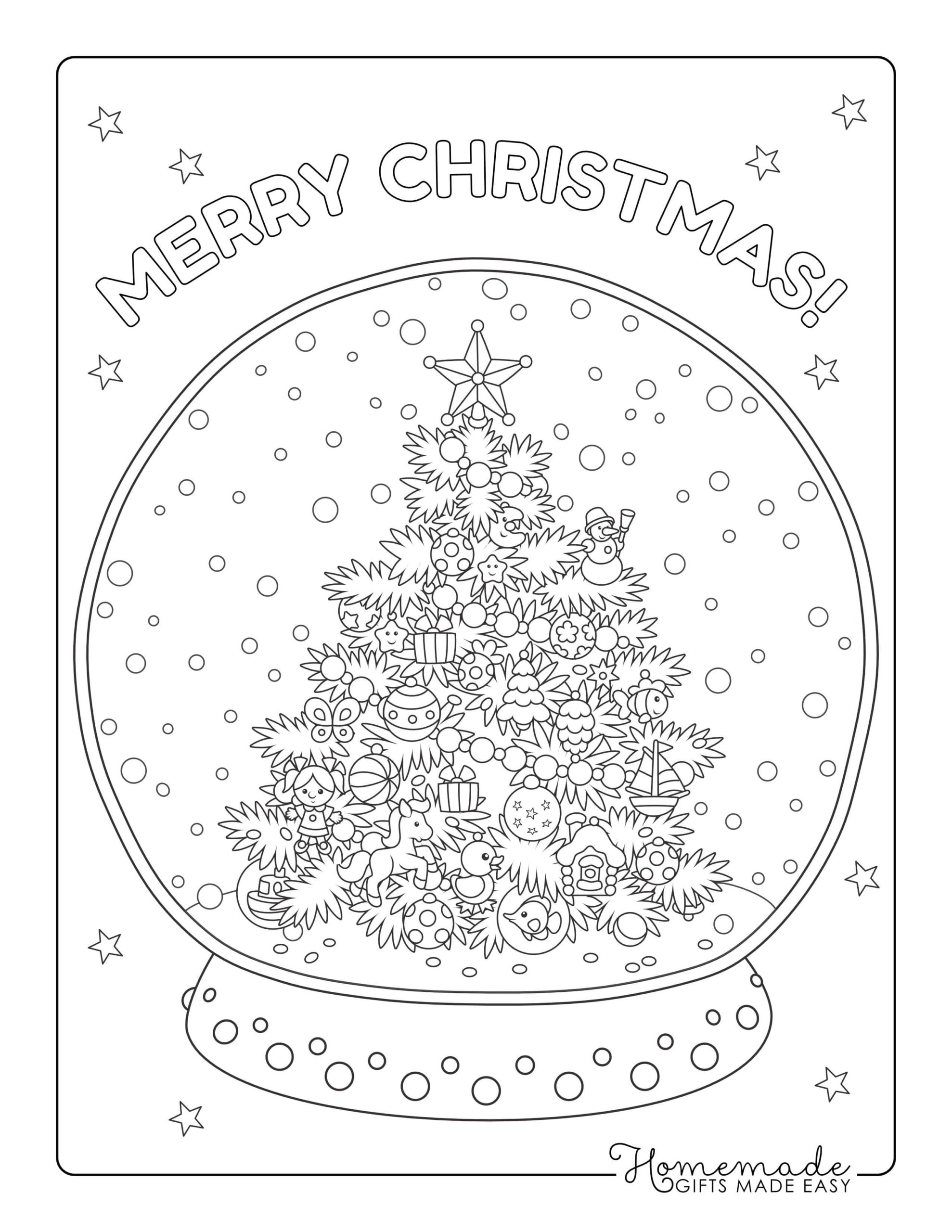 Free winter coloring pages for adults