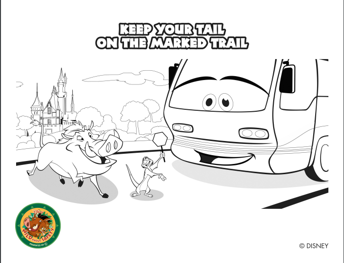 Free disney world coloring pages â