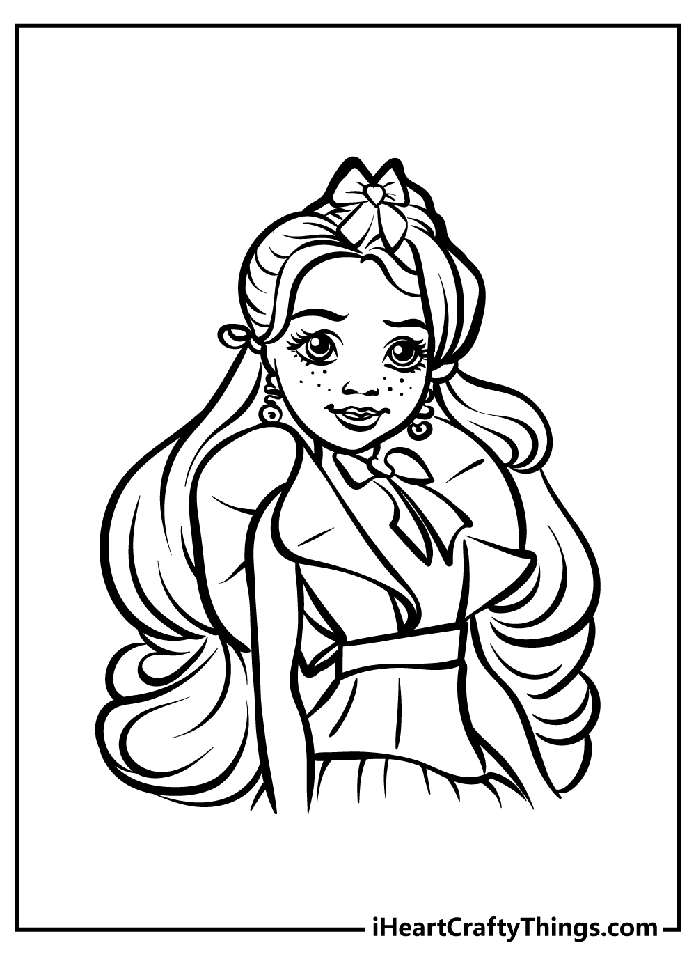 Descendants coloring pages free printables