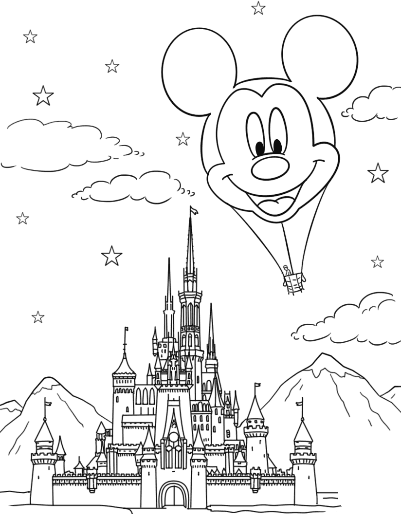 Disney coloring pages for adults