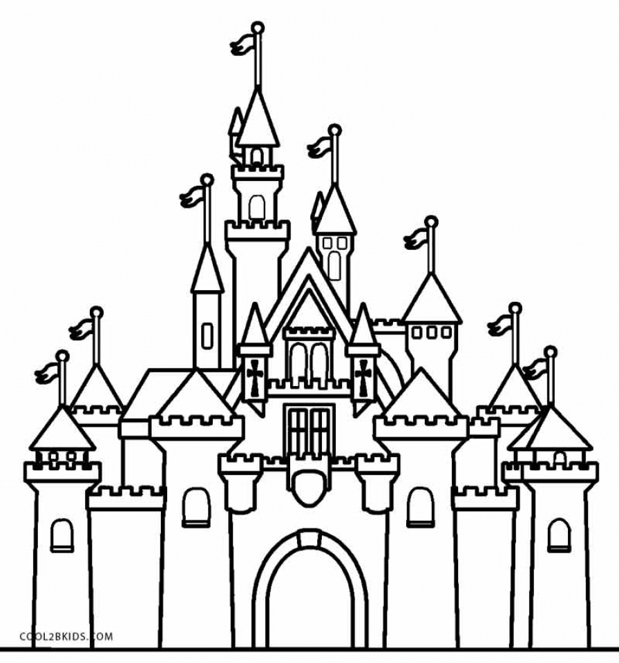 Get this castle coloring pages free bgo