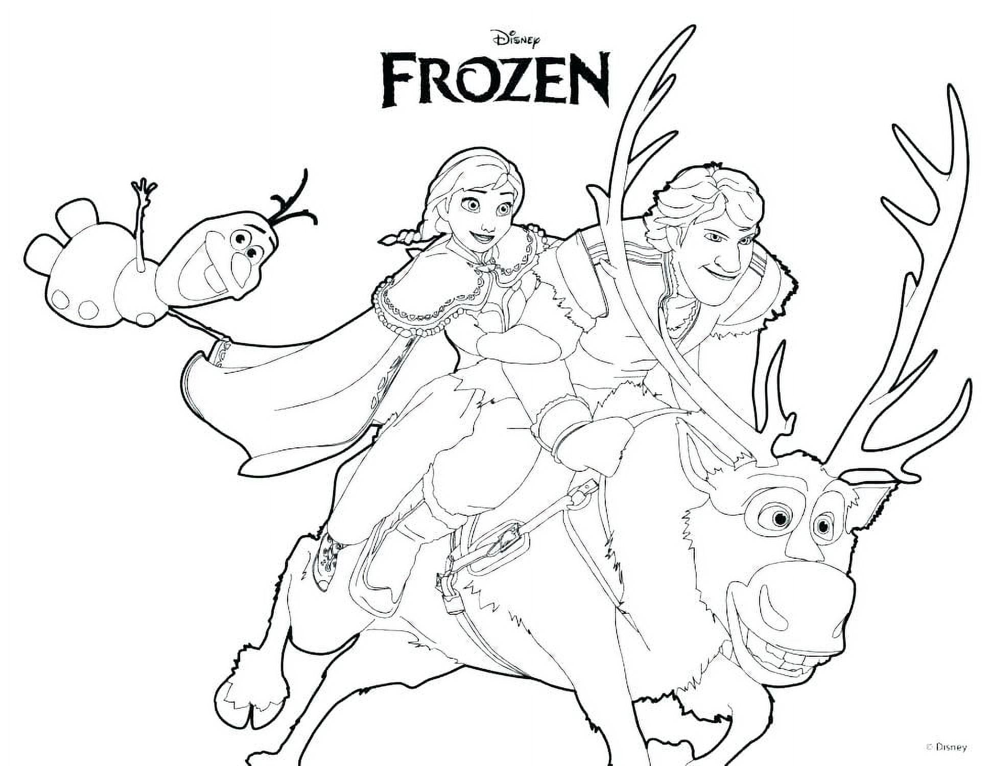 Crayola giant coloring pages featuring disneys frozen pages
