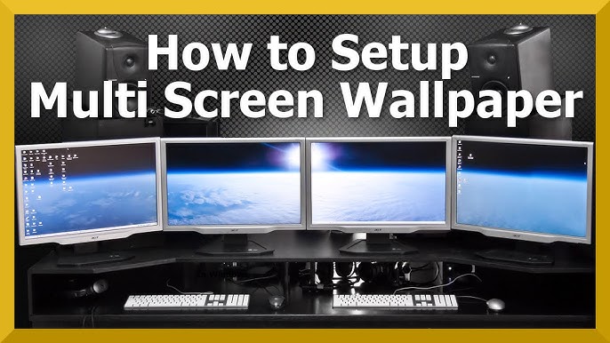 Tutorial multi monitor wallpaper how to guide