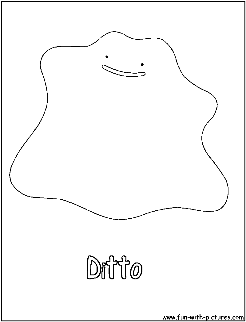 Ditto coloring page