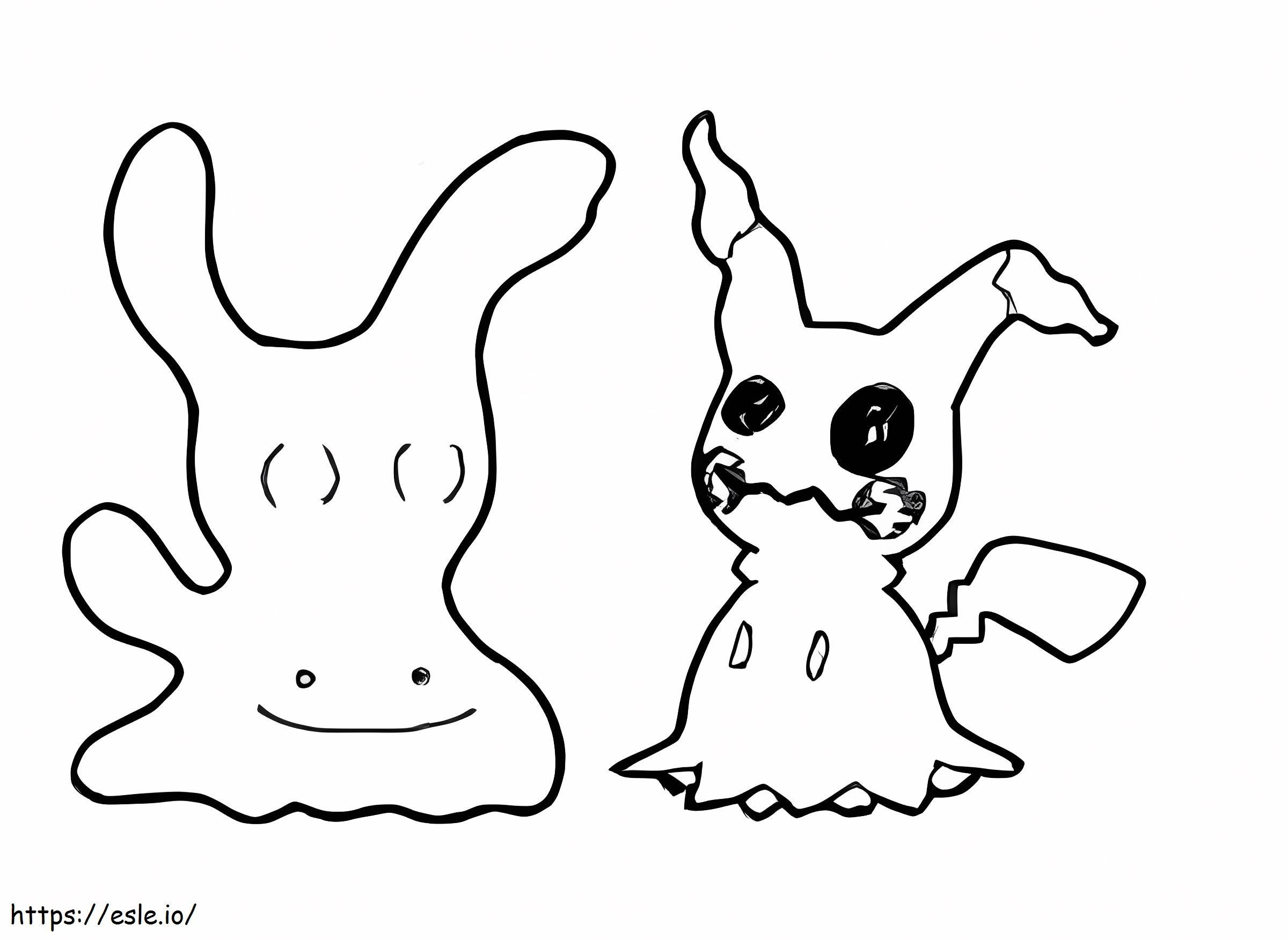 Ditto coloring page