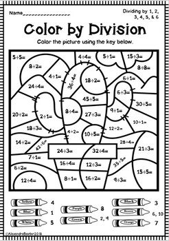 Color by division worksheets division worksheets worksheets color worksheets