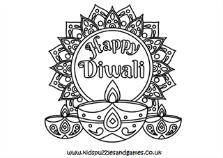 Happy diwali diya louring page