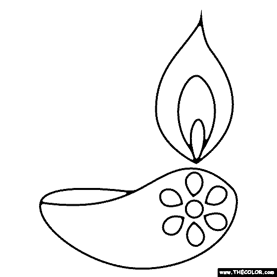 Diwali online coloring pages