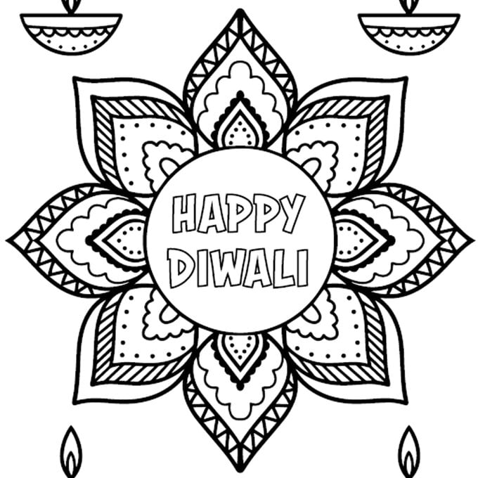 Free diwali louring sheet download