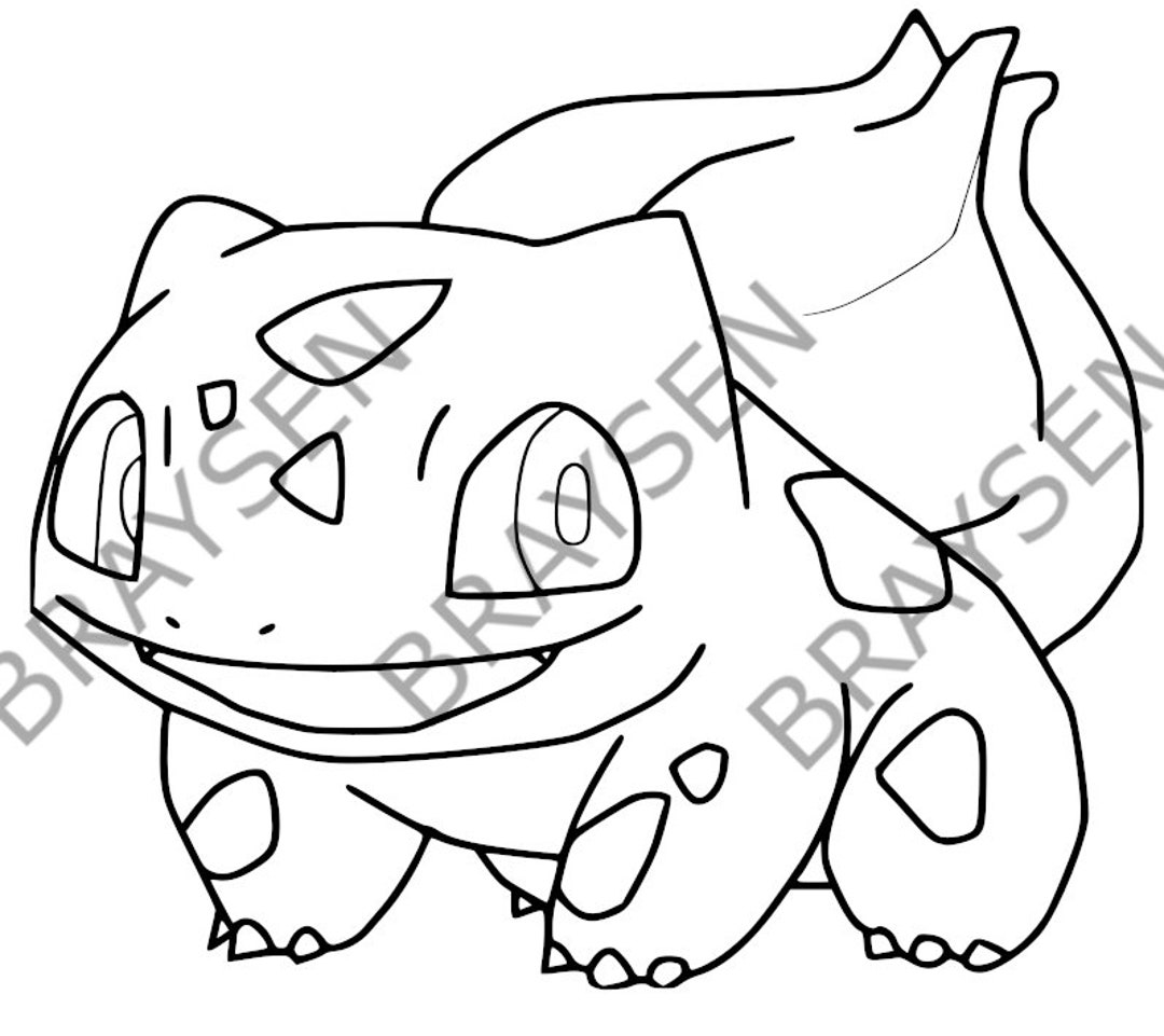 Bulbasaur outline svg png