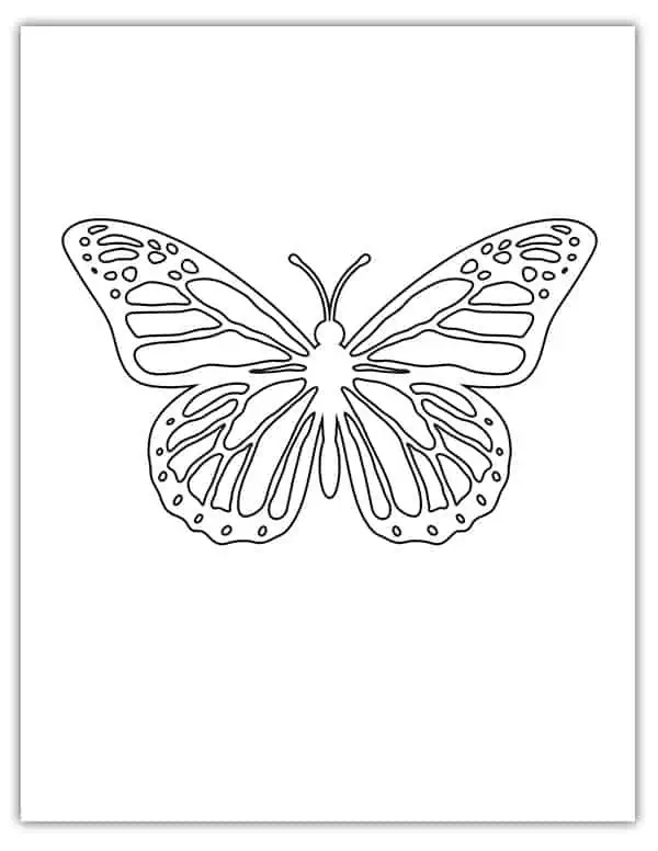 Free printable butterfly outlines and templates