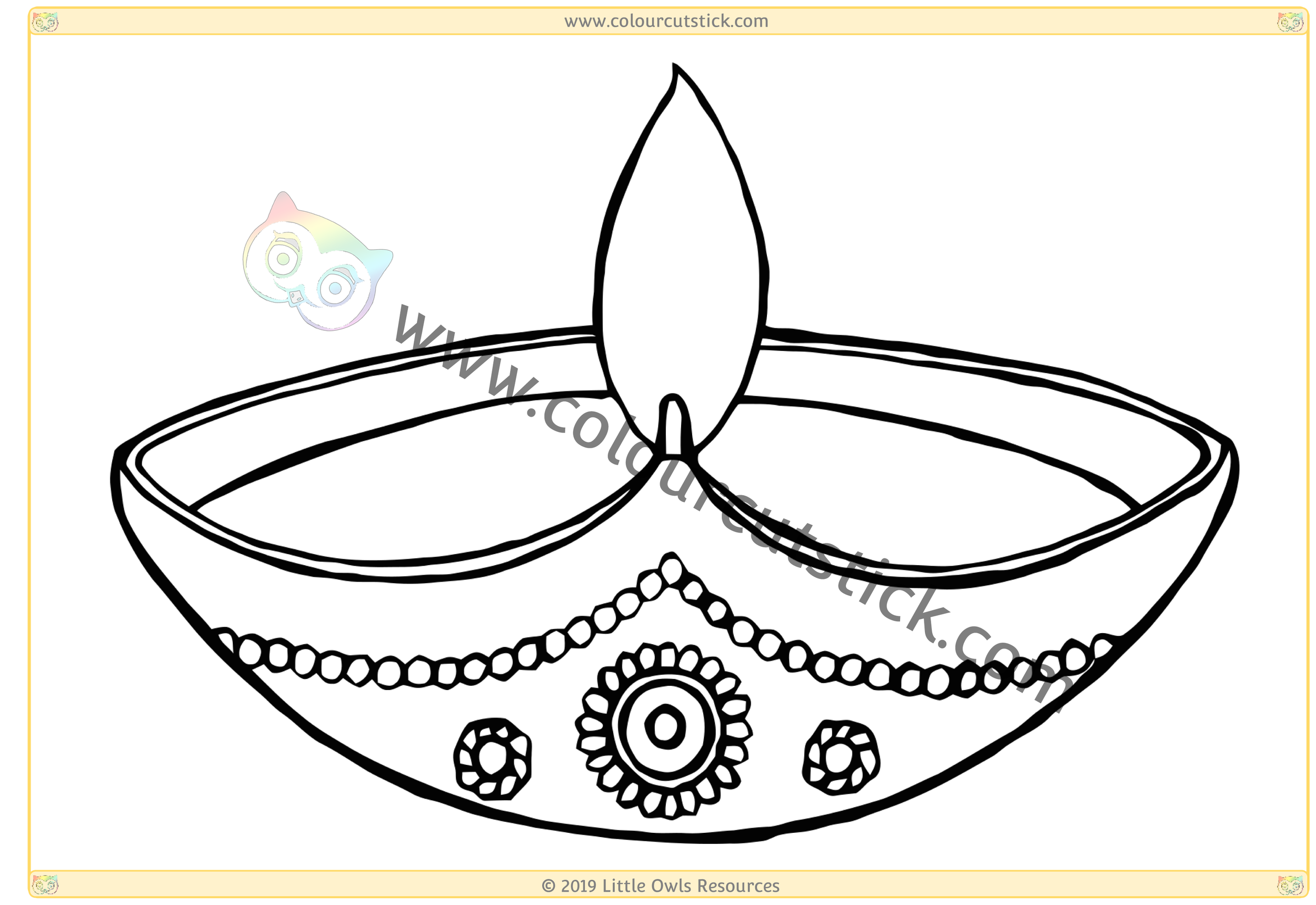 Free diwali colouringcoloring pages