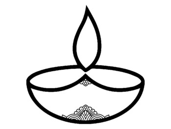 Diwali diya basket banner coloring pages craft classroom dãcor kit