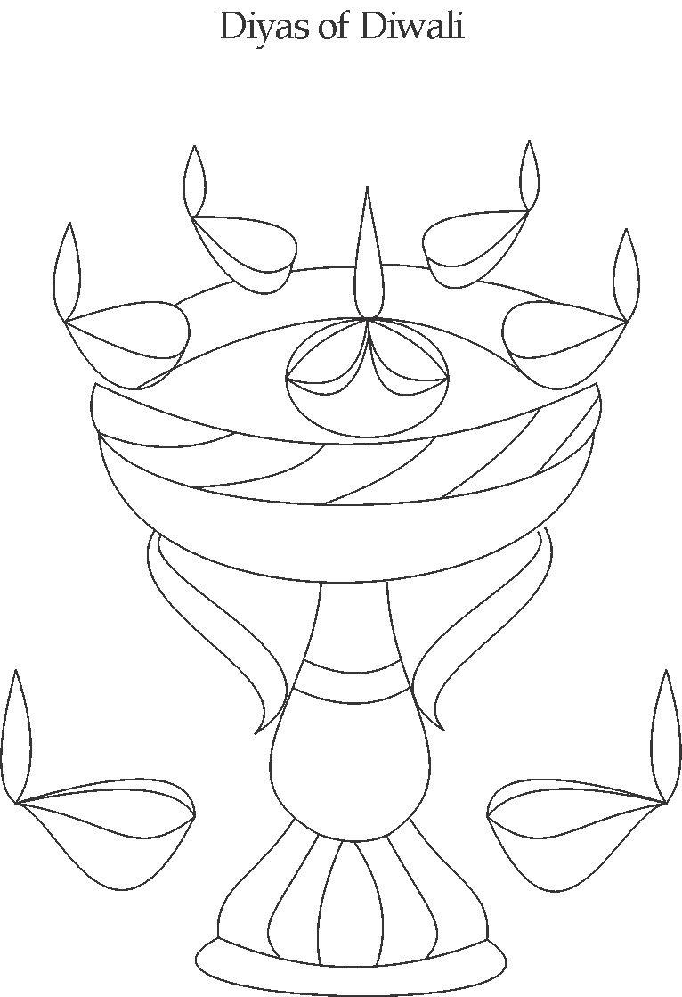 Diyas coloring page