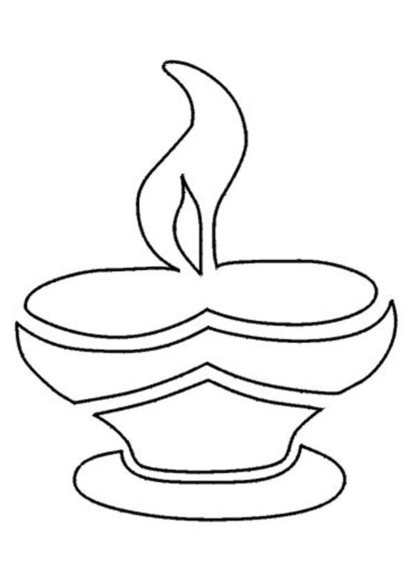 Coloring pages diwali diya coloring pages for kids