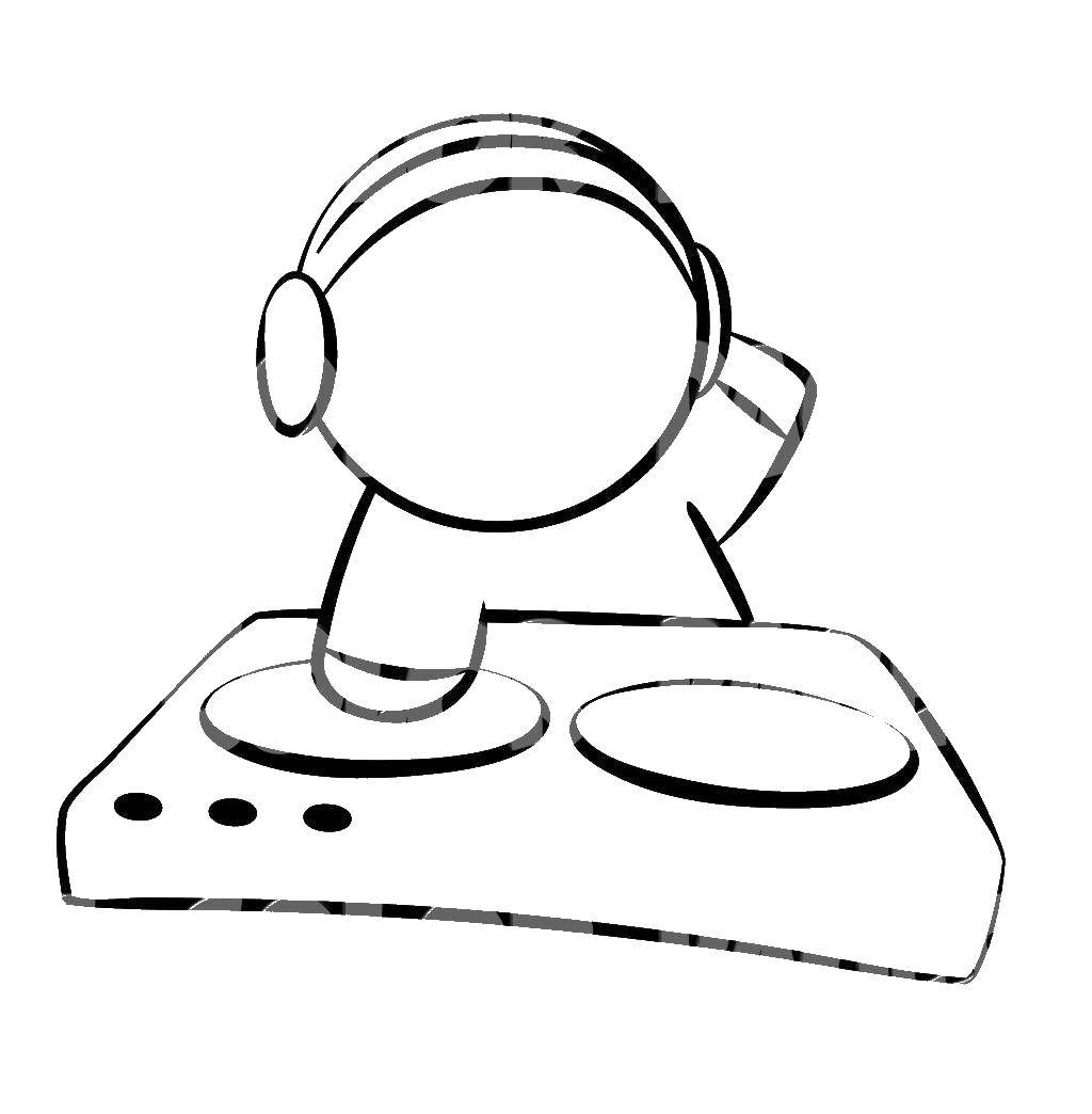 Online coloring pages coloring page dj music download print coloring page