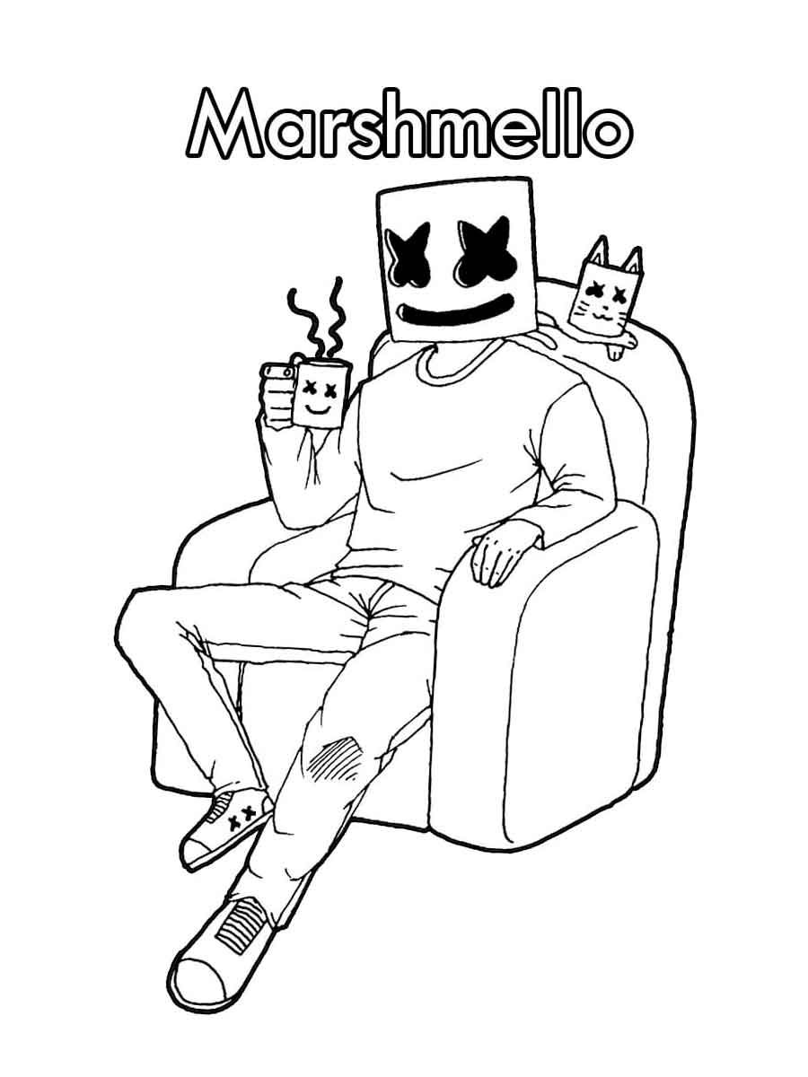 Marshmello fortnite coloring pages fortnite coloring pages popular puter games