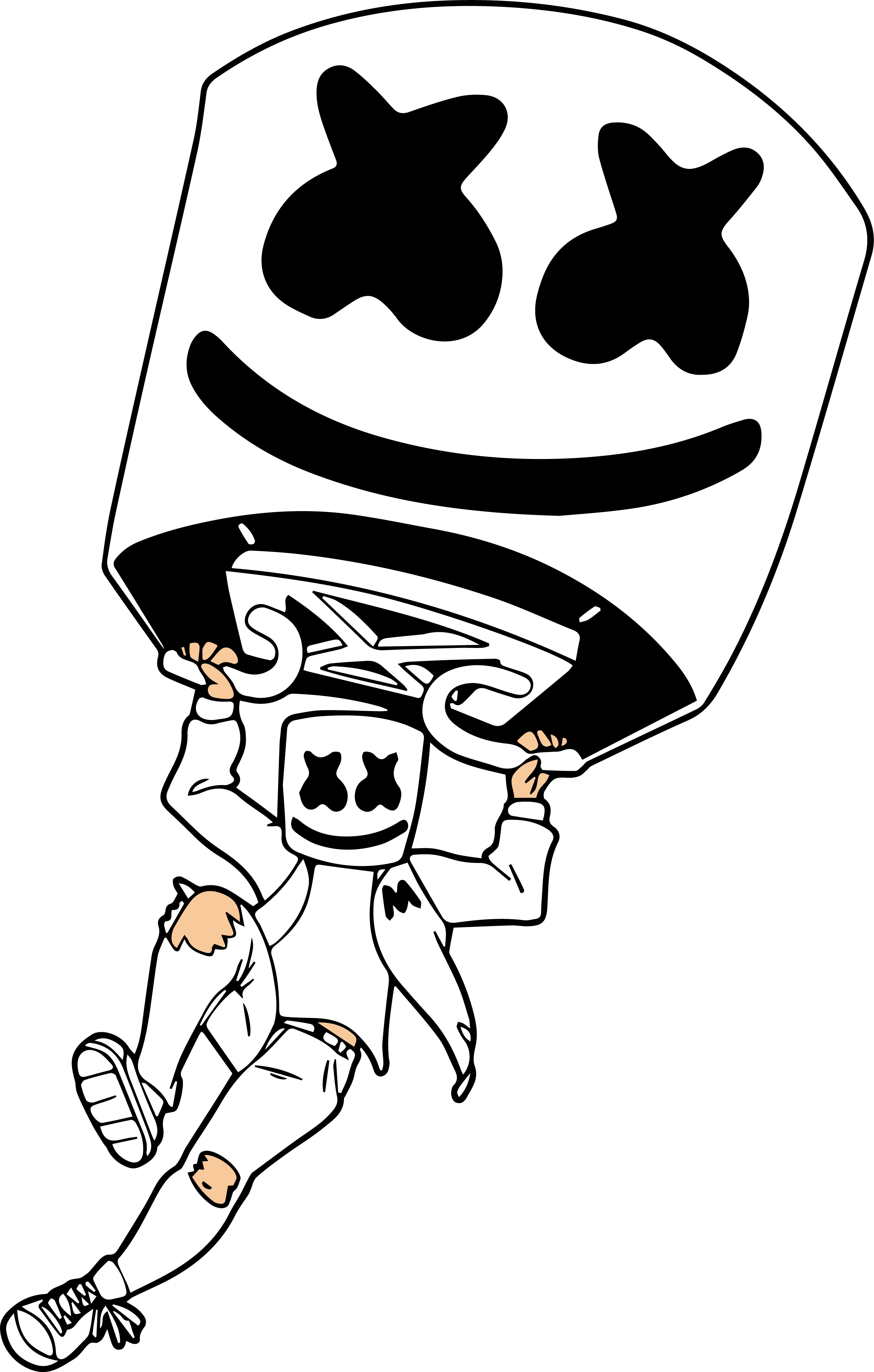 Dj marshmello svg marshmello dabbing svg marshmello face