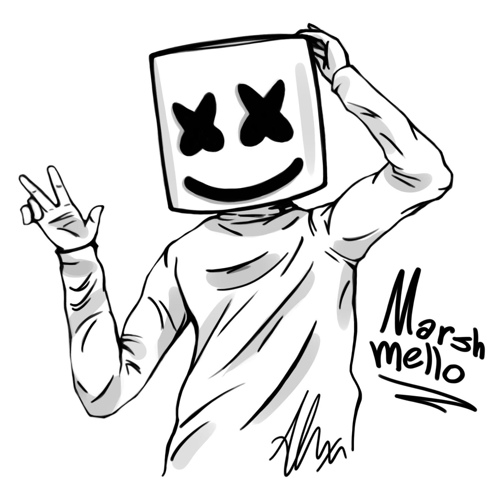 Marshmello by happywasabii on