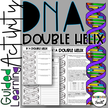 Dna structure double helix guided learning activity by science from the south