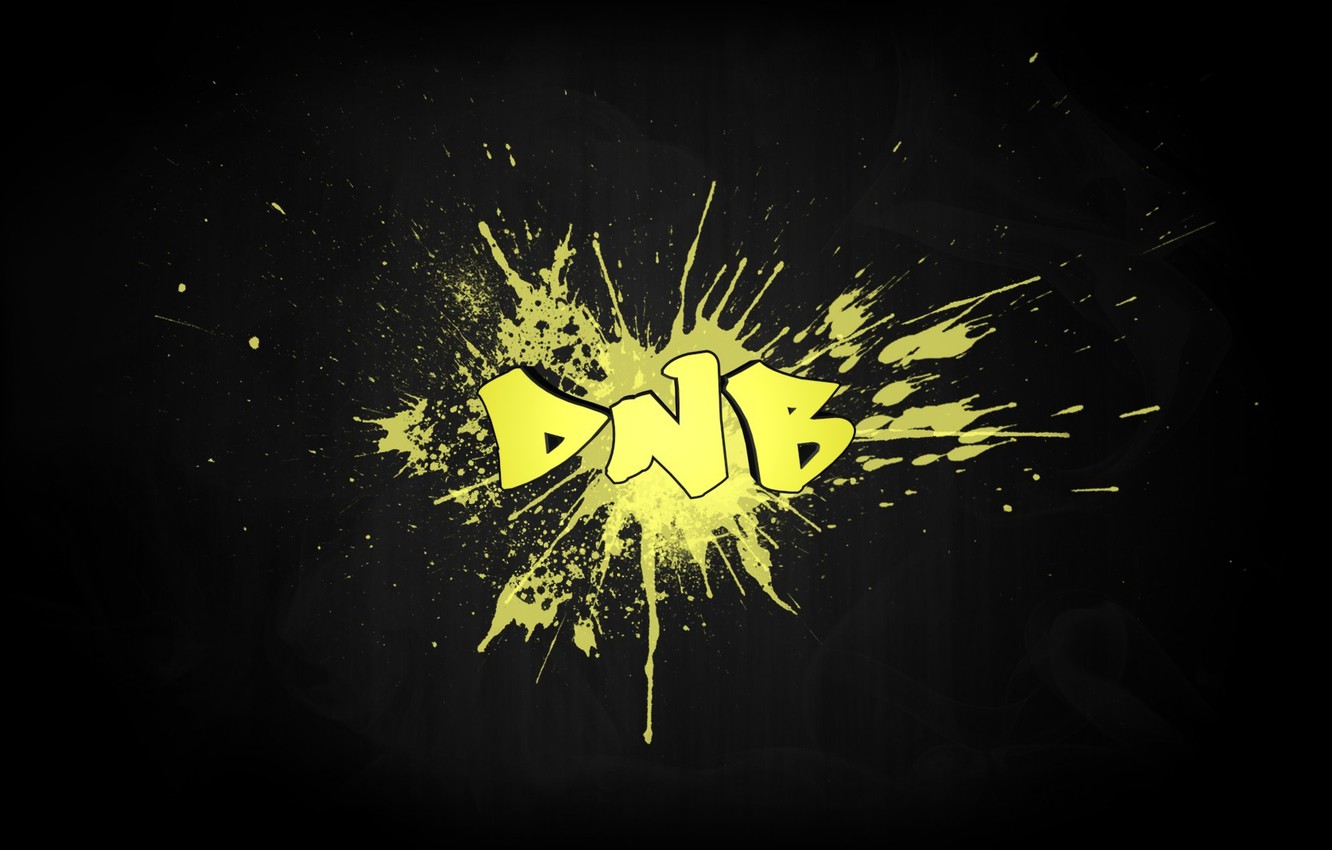 Wallpaper yellow the inscription black blot dnb drum amp bass images for desktop section ðñð