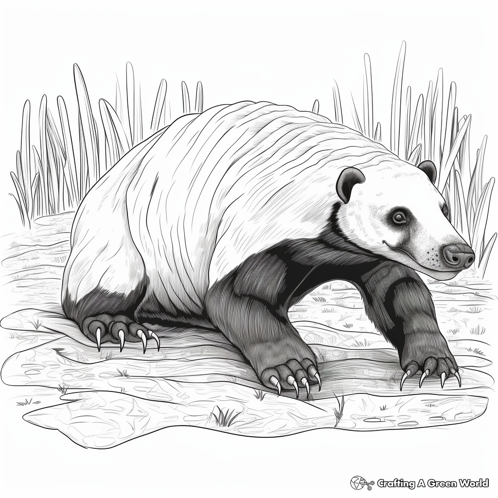 Badger coloring pages