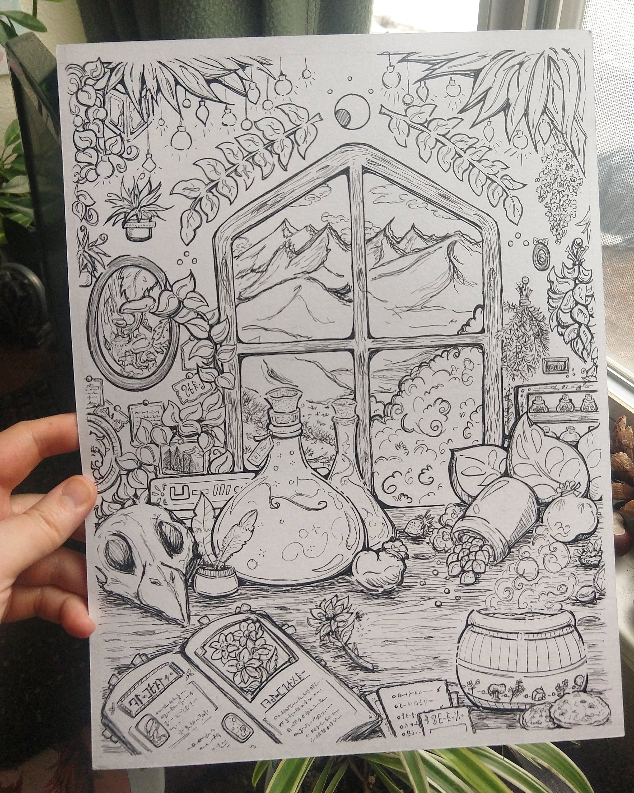 The apothecary adult coloring page download now