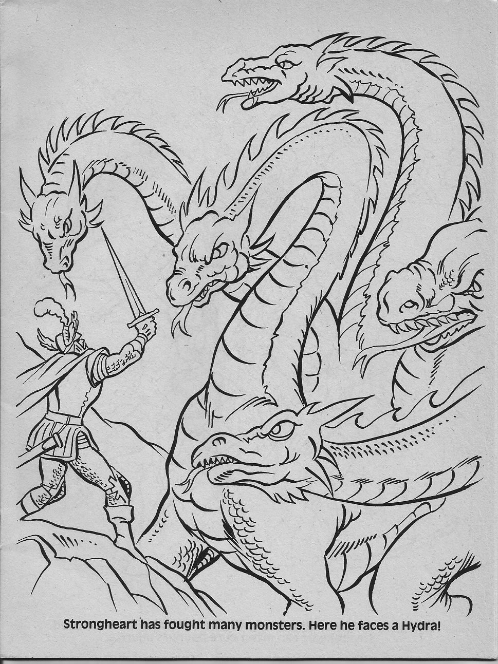 Advanced dungeons dragons characters coloring book part two warps to neptune