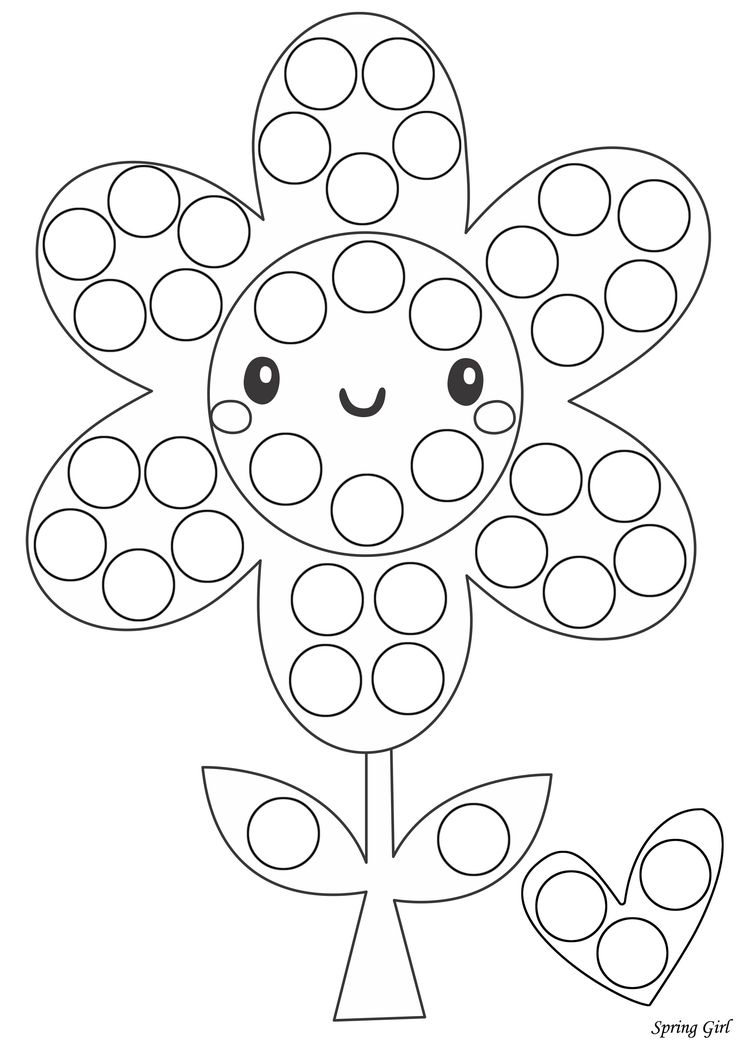 Pin on spring do a dot marker free coloring pages c dot markers art do a dot dot marker printables