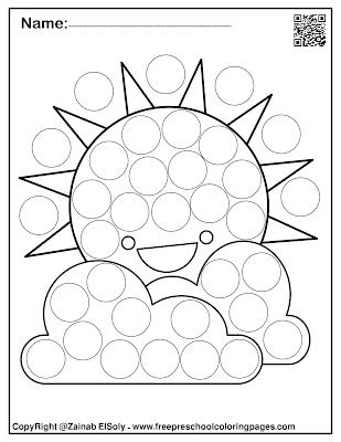 Spring dot marker free preschool coloring pages printables free coloring pages dot marker activities coloring pages