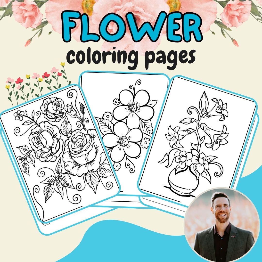 Flower coloring pages for kids of all ages printable and fun made by teachers