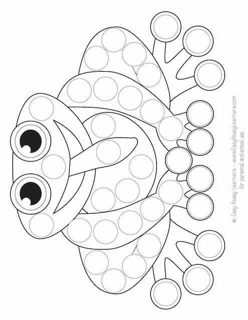 Free spring animals do a dot printables do a dot dot markers art dot marker activities