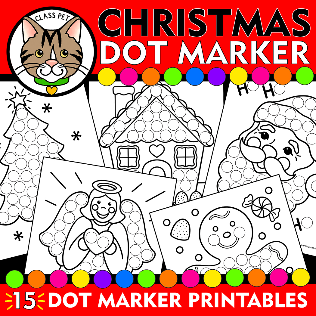 Christmas dot marker printable christmas do a dot activity holiday dot marker printable made by teachers