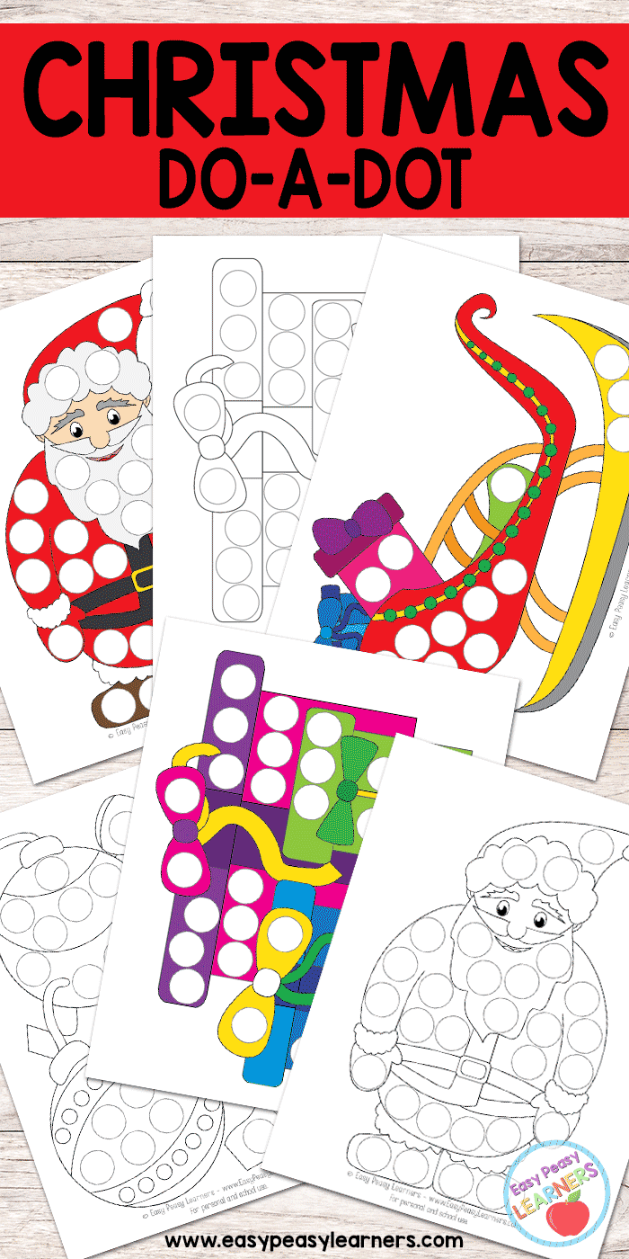 Free christmas do a dot printables