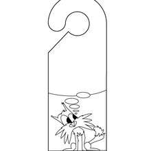 Do not disturb door hanger coloring pages