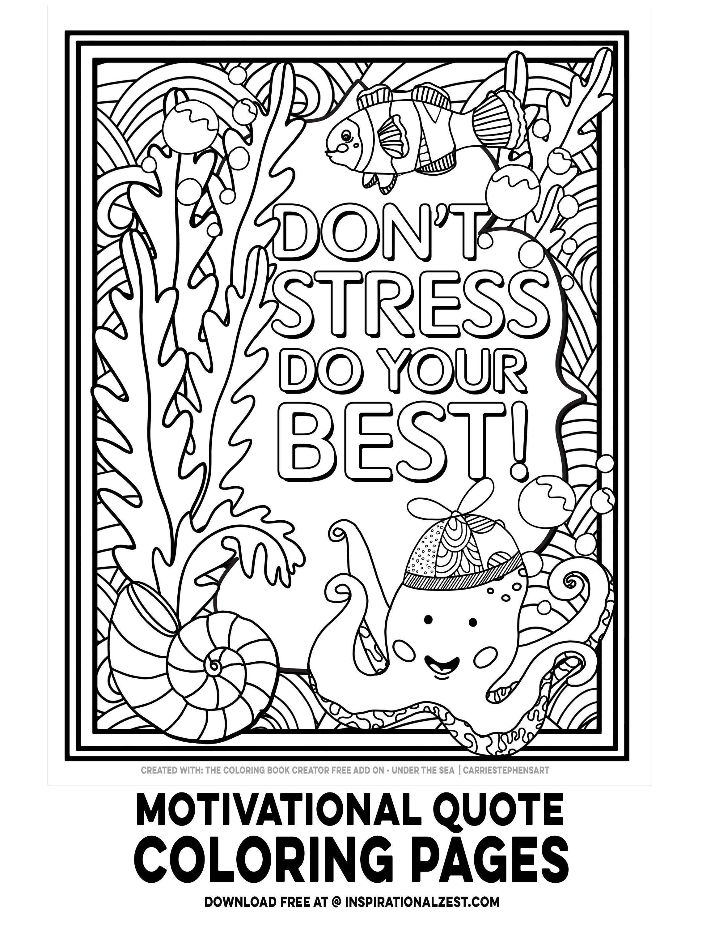 Motivational quote testing coloring pages for students ð coloring pages turtle coloring pages quote coloring pages