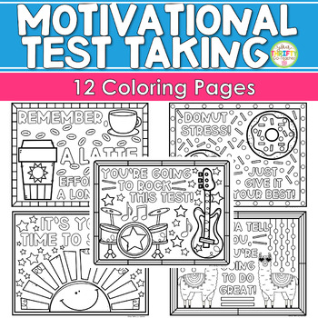 Testing motivation coloring pages testing coloring sheets test prep