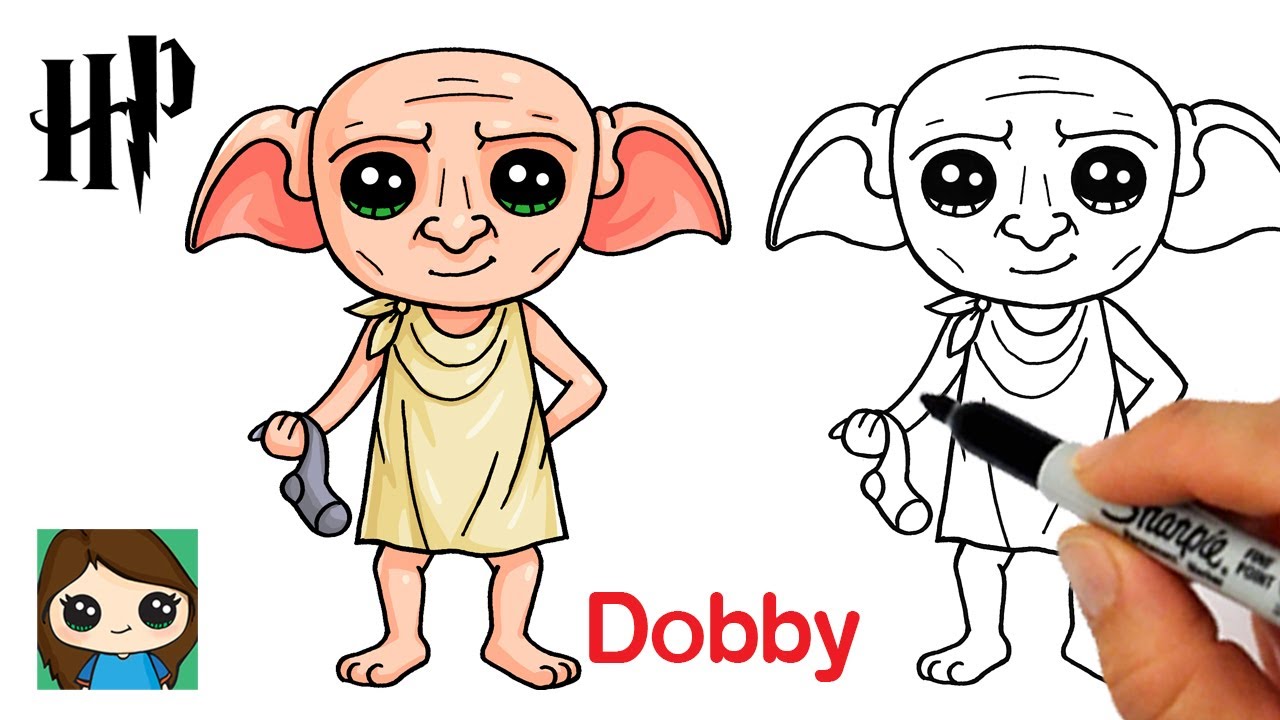 How to draw dobby house elf harry potter