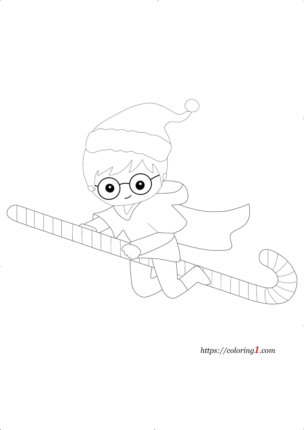 Harry potter christmas coloring pages